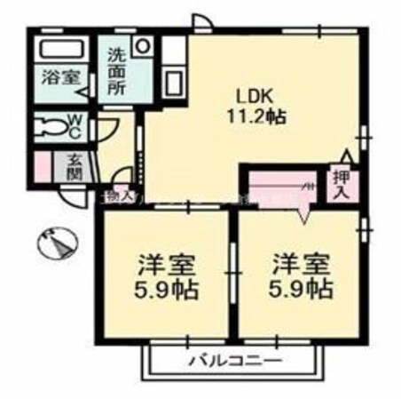 グレース　ホリの物件間取画像